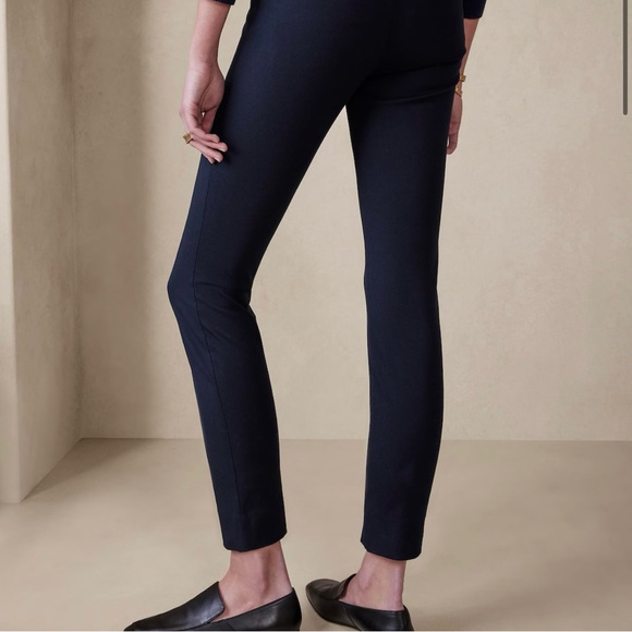 Banana Republic Size 2 Black Sloan Fit Zip Pants - Picture 8 of 9